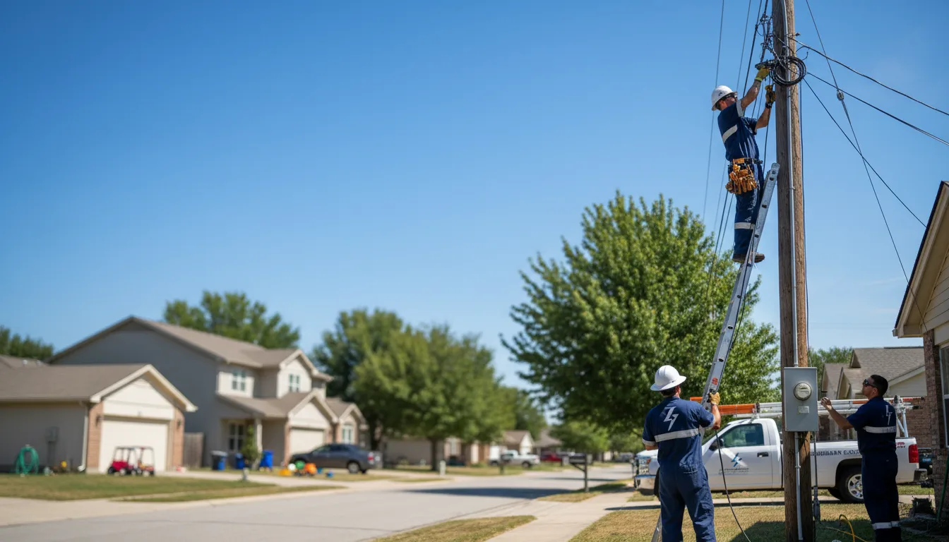 Residential electrician providing installation services in Slinger, WI